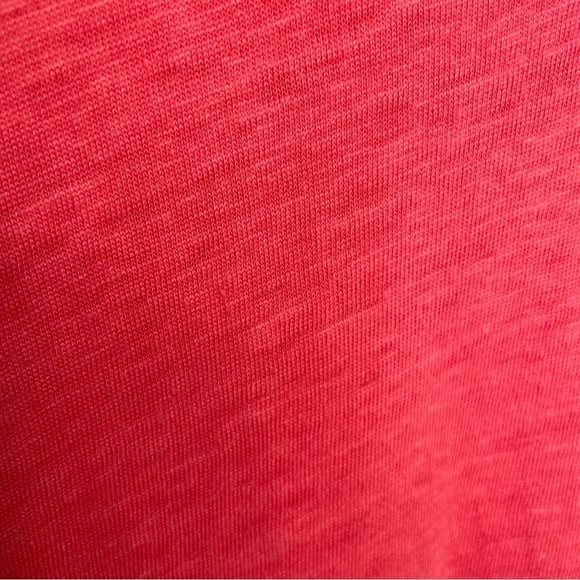 Boden Linen Notch Neck Jersey Top in Watermelon XS - Picture 10 of 13